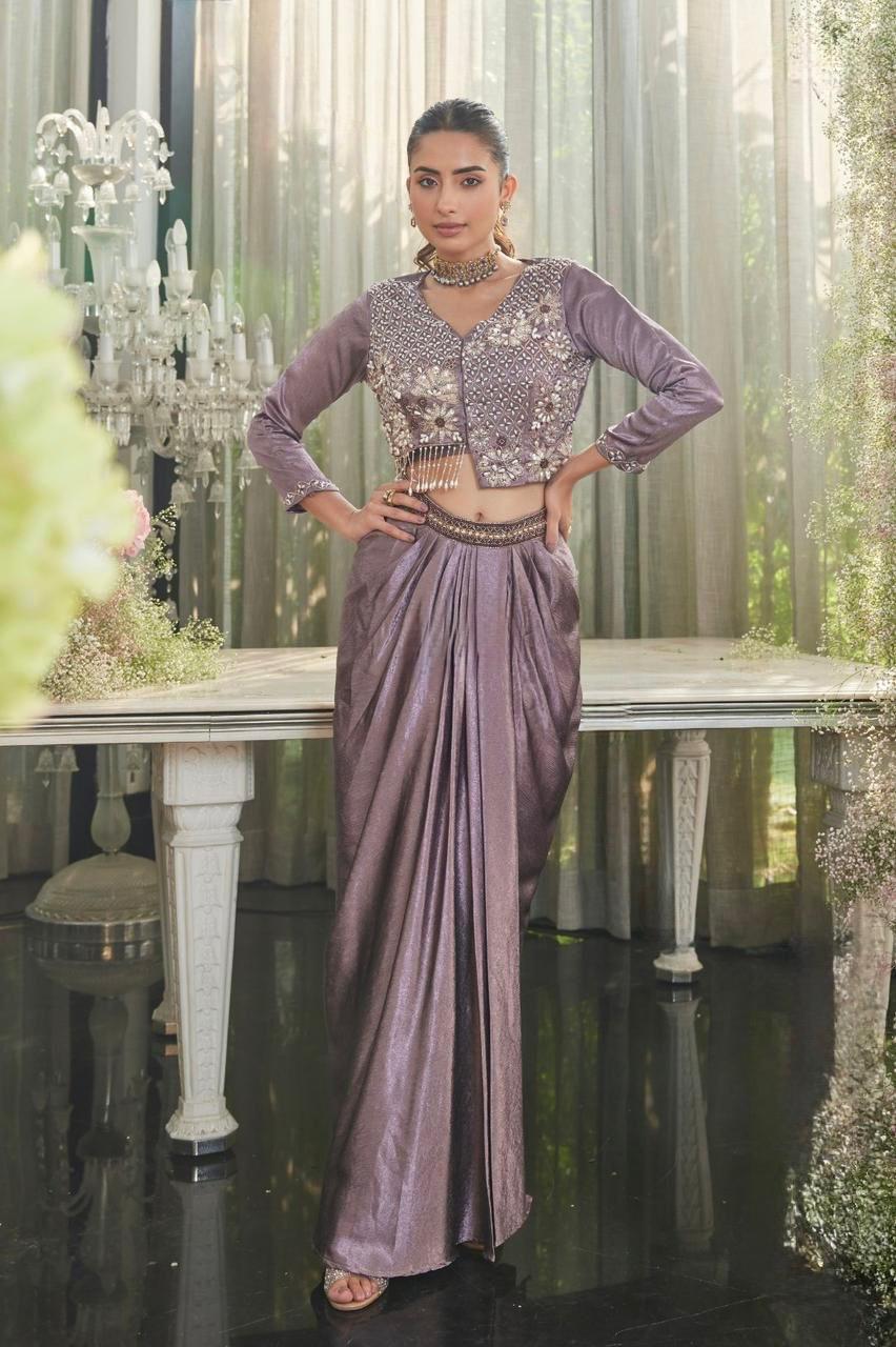 Embroidered Indo-Western Co-ord Set